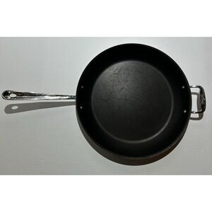 All Clad D3 Stainless Steel 14" Fry Pan Made In USA Cooking